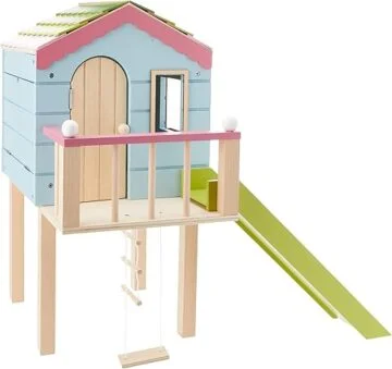 Lottie Wooden Tree House Dollhouse Playset