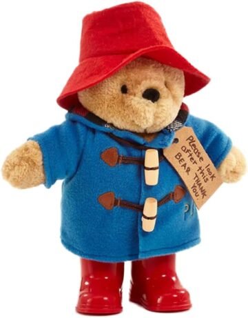 paddington bear in red boots