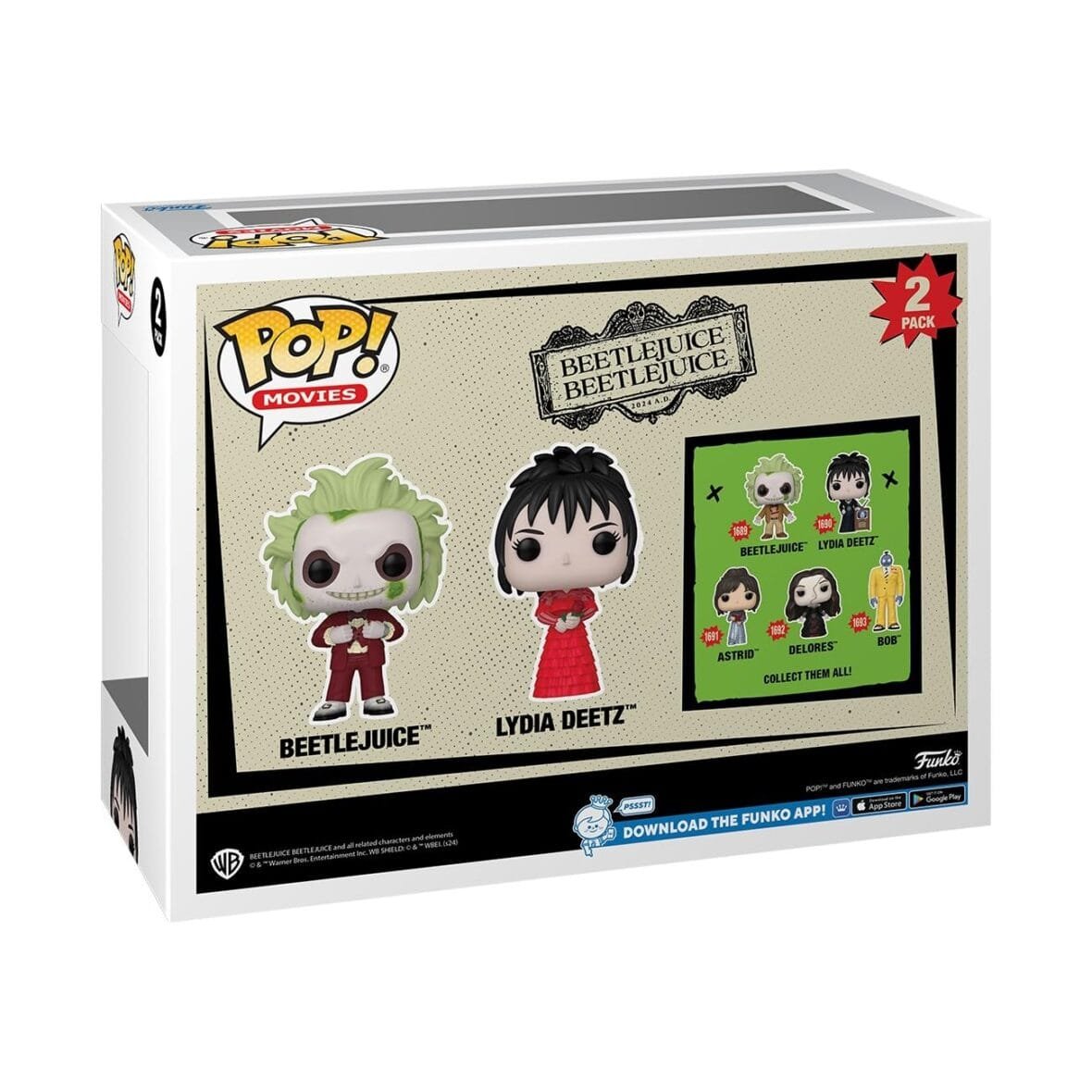Beetlejuice & Lydia Deetz Funko Pop!