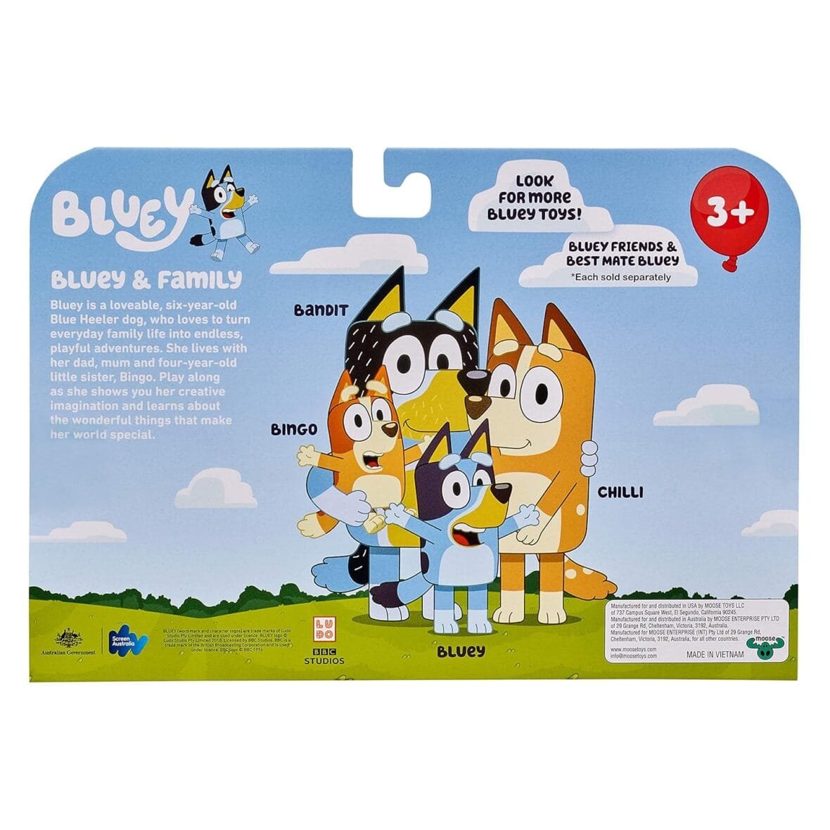 Bluey Family 4-Figure Action Pack