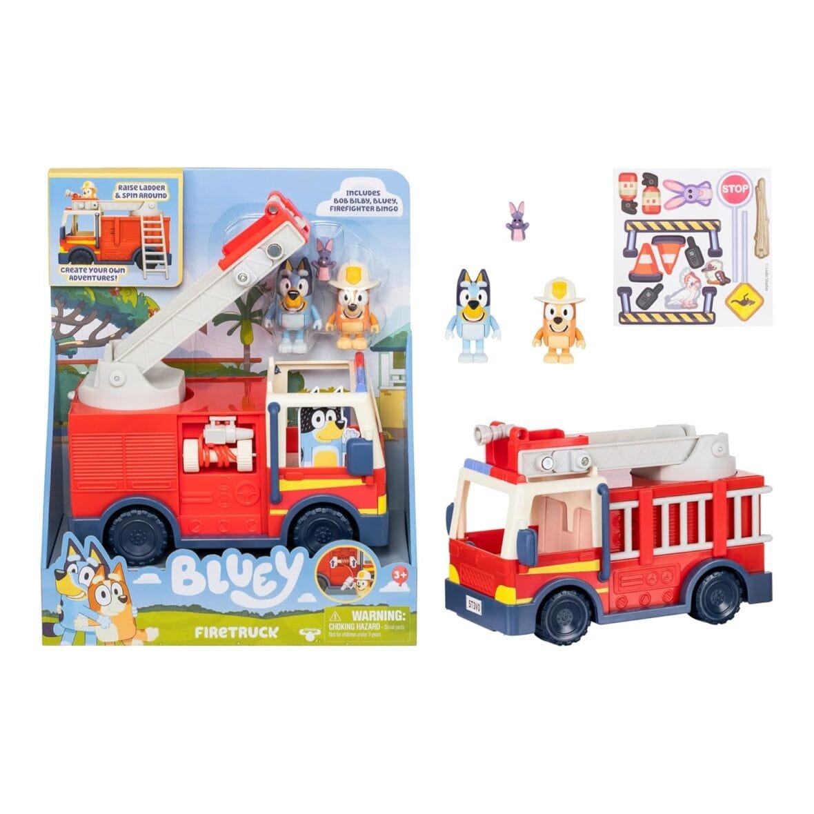 Bluey Firetruck with Exclusive Figures & Stickers