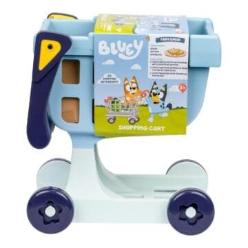 Bluey Shopping Trolley with Free-Rolling Wheels