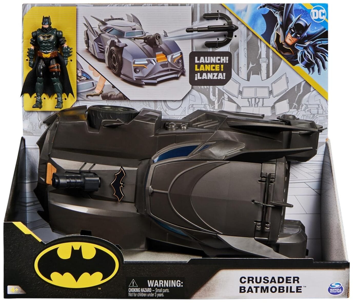 DC Comics Crusader Batmobile Playset with Batman