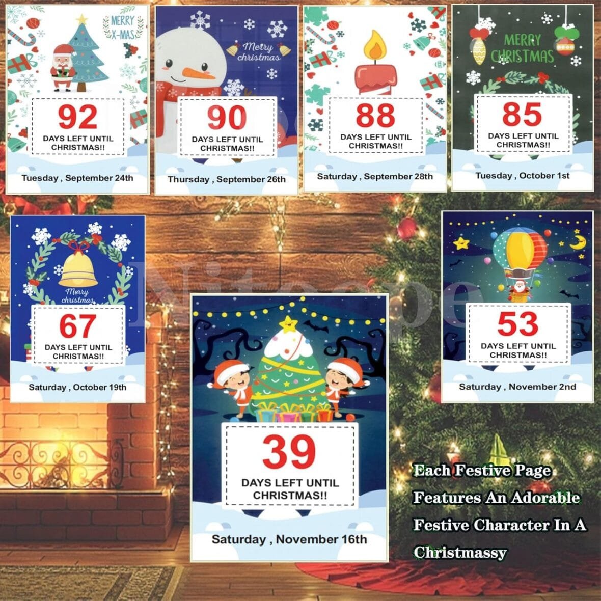 100 Day Christmas Countdown Calendar 2025