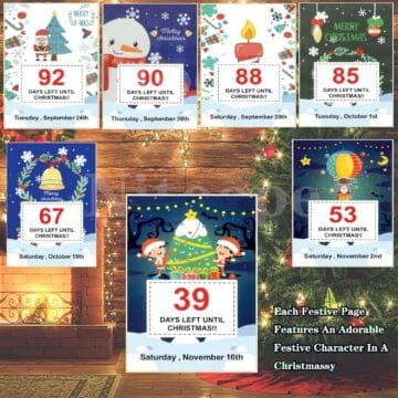 100 Day Christmas Countdown Calendar 2025
