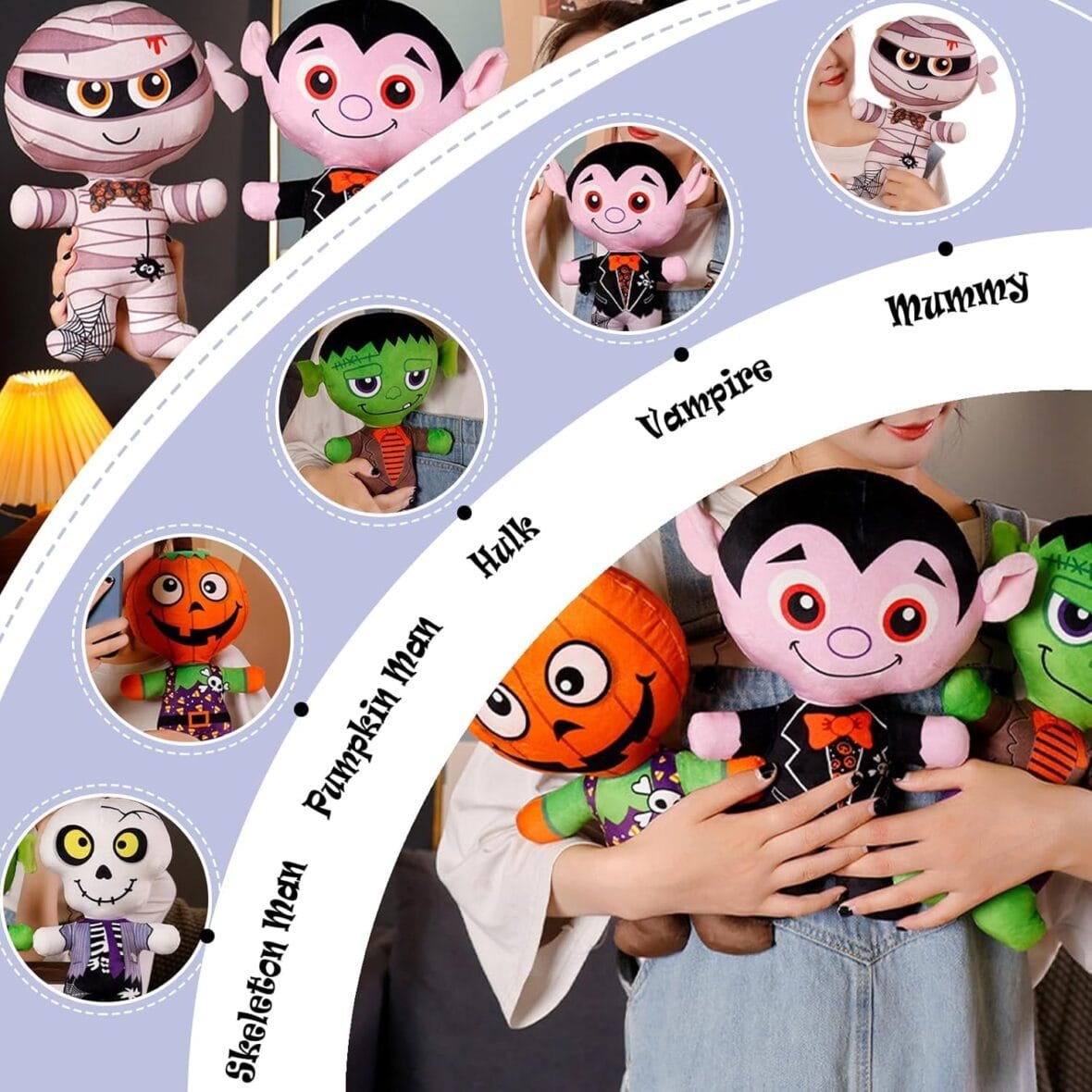 30cm Plush Skeleton Dolls – Halloween Toys