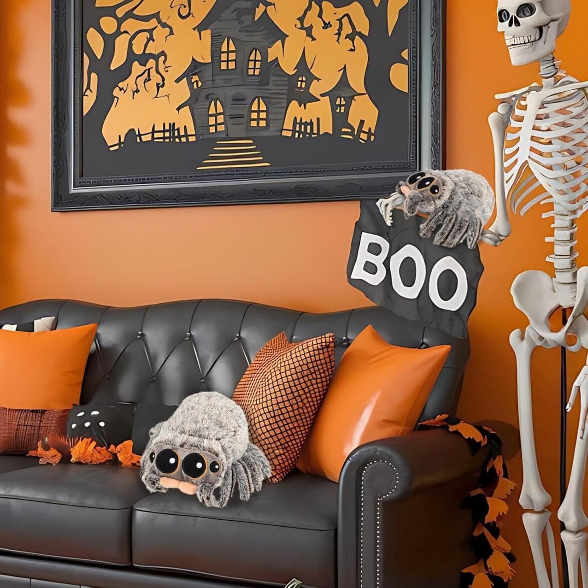 8.2 Inch Realistic Spider Plush Toy