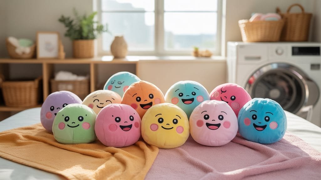 squishmallows in a kitchen setting