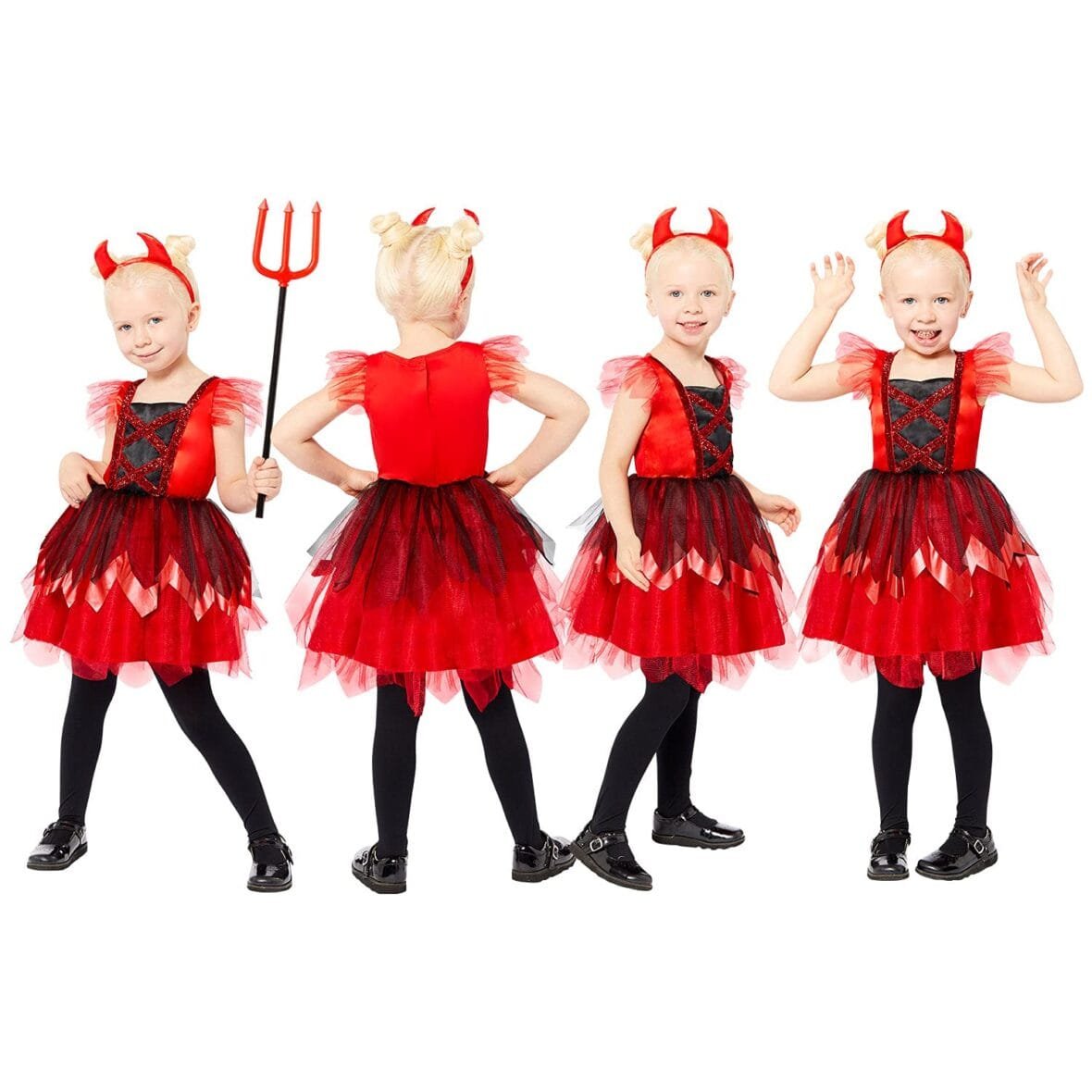 amscan Girls Little Devil Halloween Costume