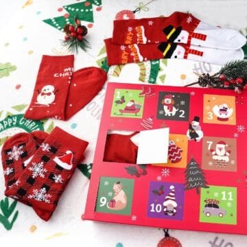 ANOTION 2025 Christmas Sock Advent Calendar
