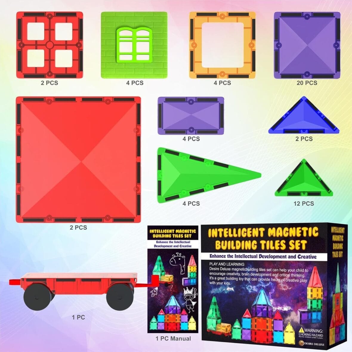 Desire Deluxe Magnetic Building Blocks 57PC