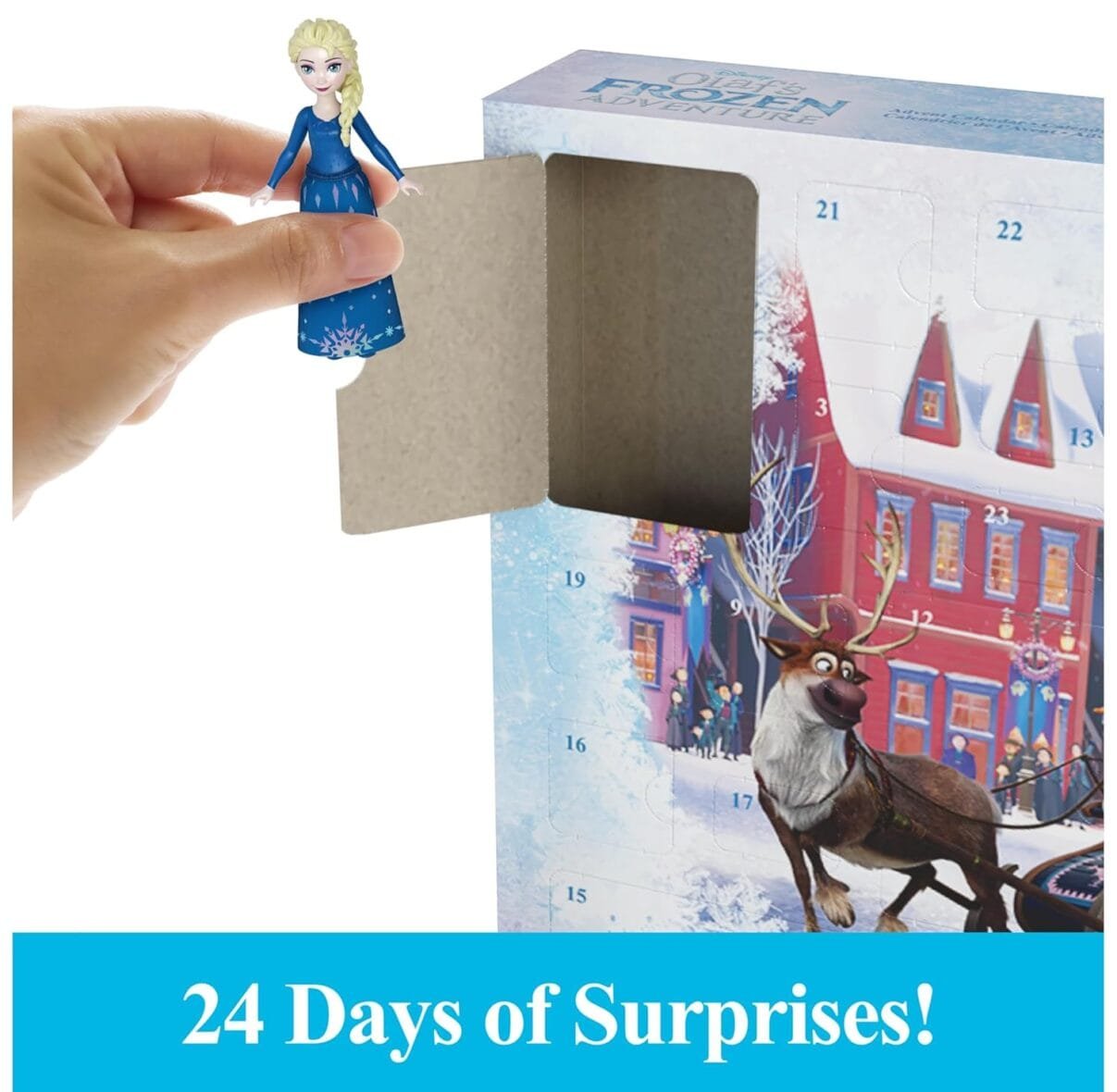 Frozen Advent Calendar with Anna & Elsa Dolls
