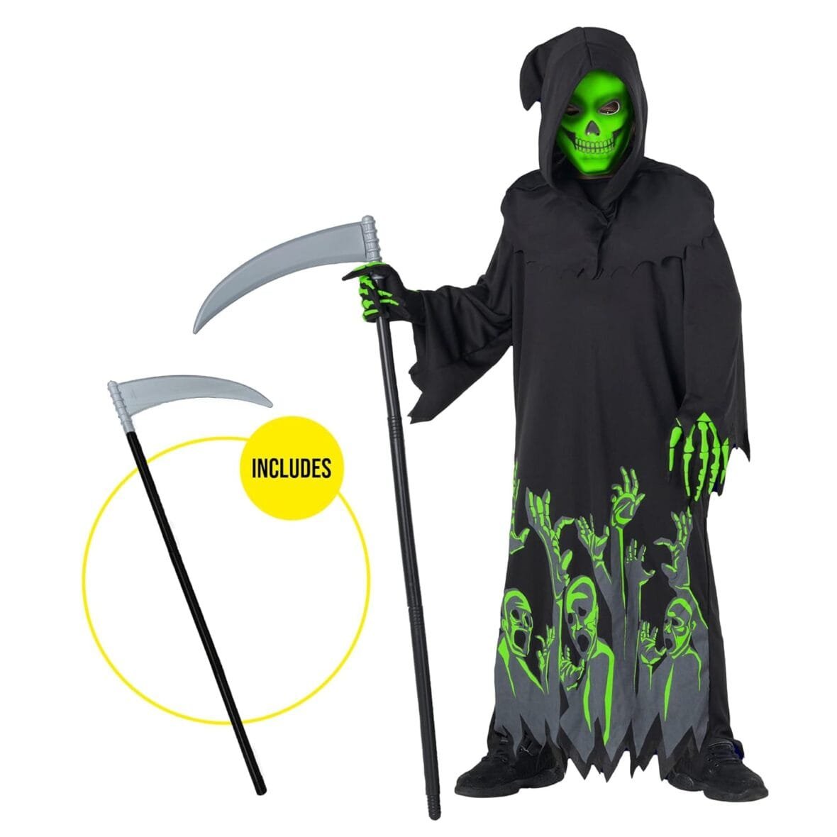 Glow In The Dark Grim Reaper Costume