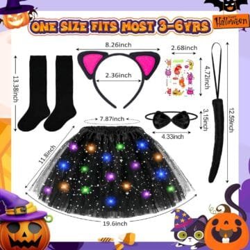 KAZGVN Kids Halloween Costume Set