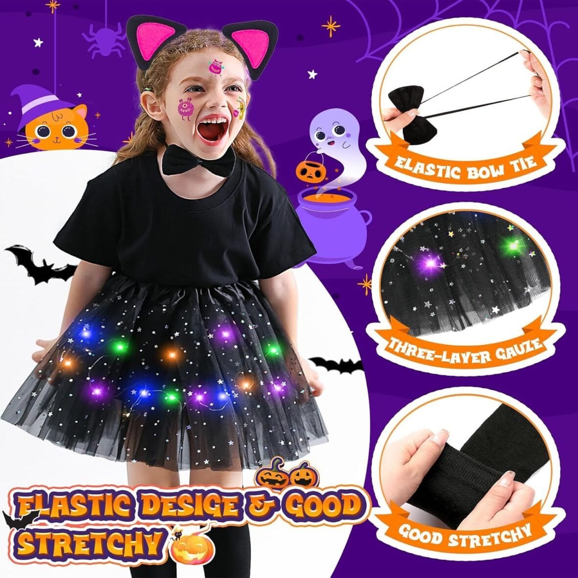 KAZGVN Kids Halloween Costume Set