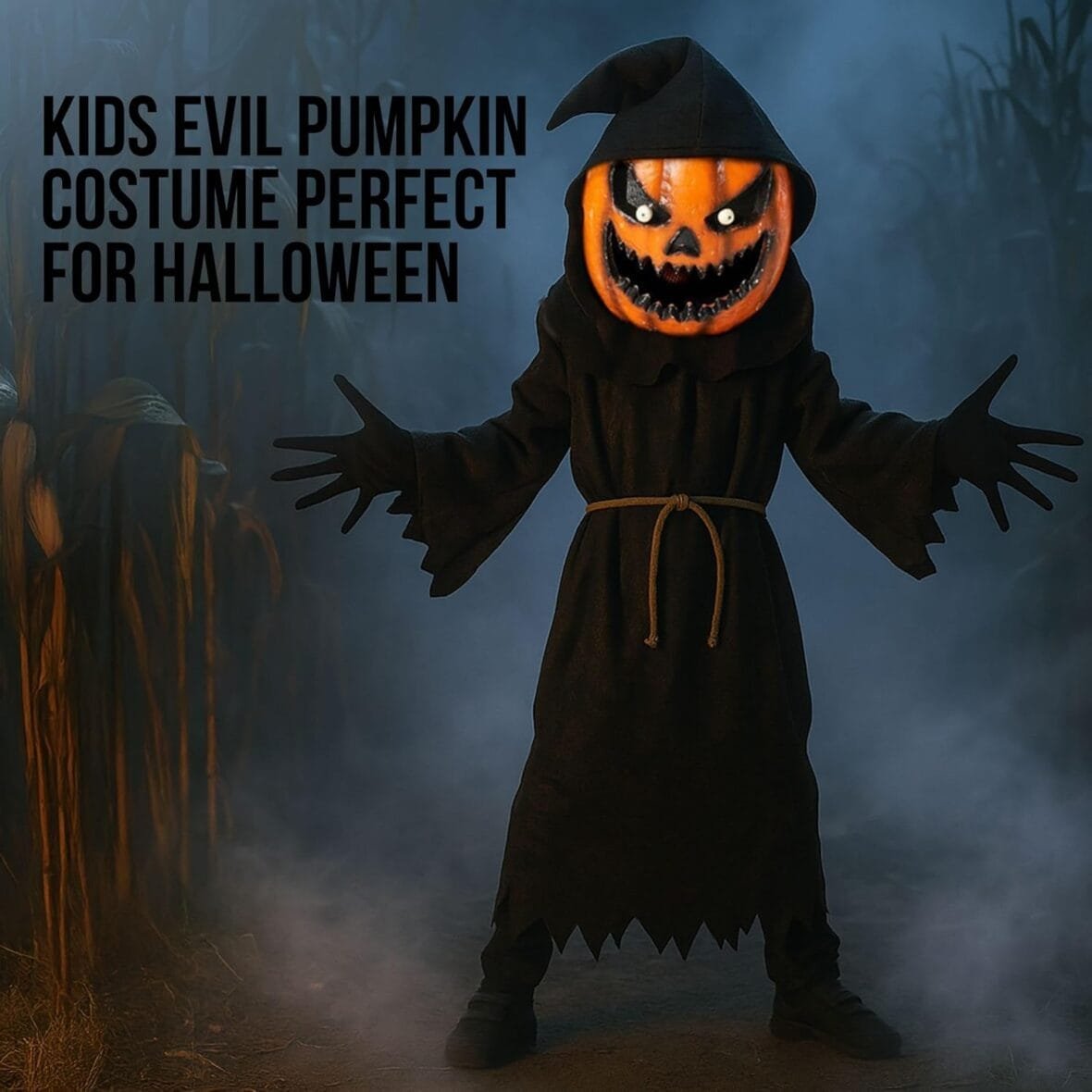 Kids Pumpkin Grim Reaper Costume