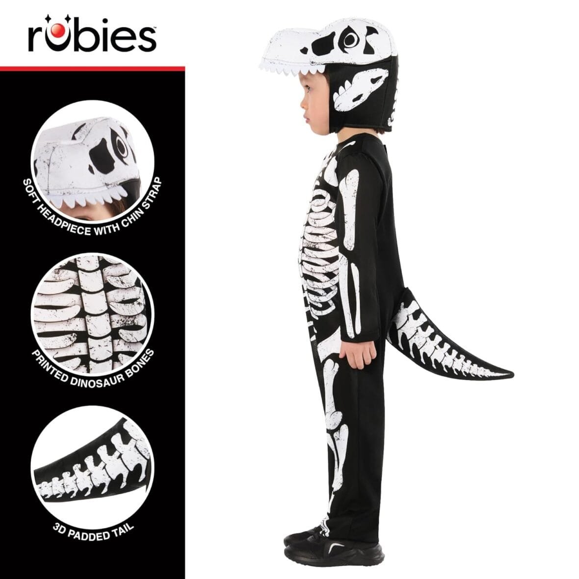 Kids Skeleton Dinosaur Costume by Rubie’s