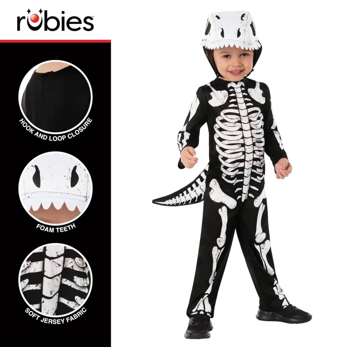 Kids Skeleton Dinosaur Costume by Rubie’s