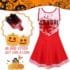 Kids Zombie Cheerleader Halloween Costume