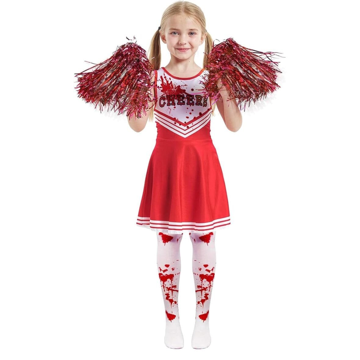 Kids Zombie Cheerleader Halloween Costume