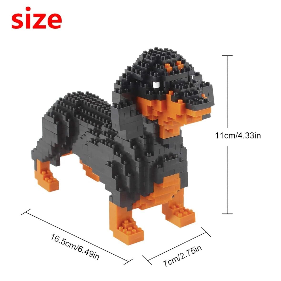 Larcele Mini Dog Building Blocks – Dachshund