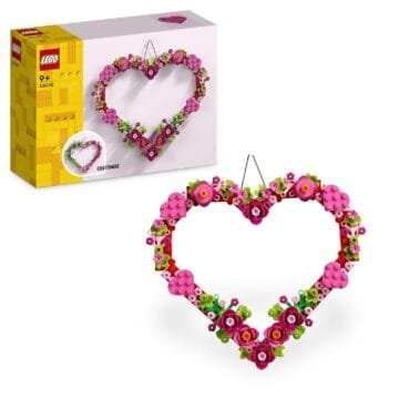 LEGO Heart Ornament Toy Kit for Kids