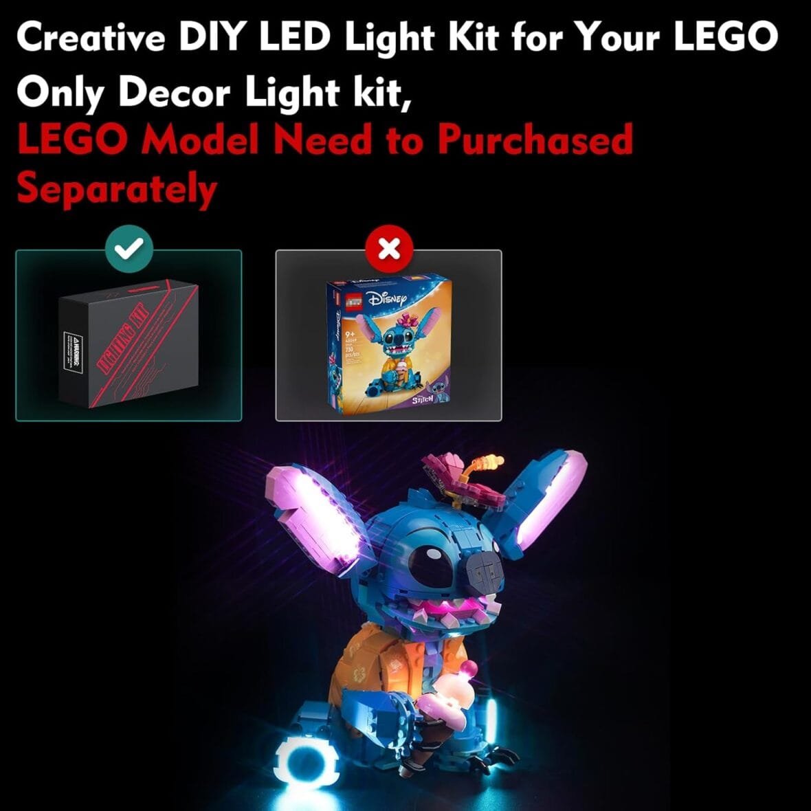 Lego Stitch Light Kit – Standard Version