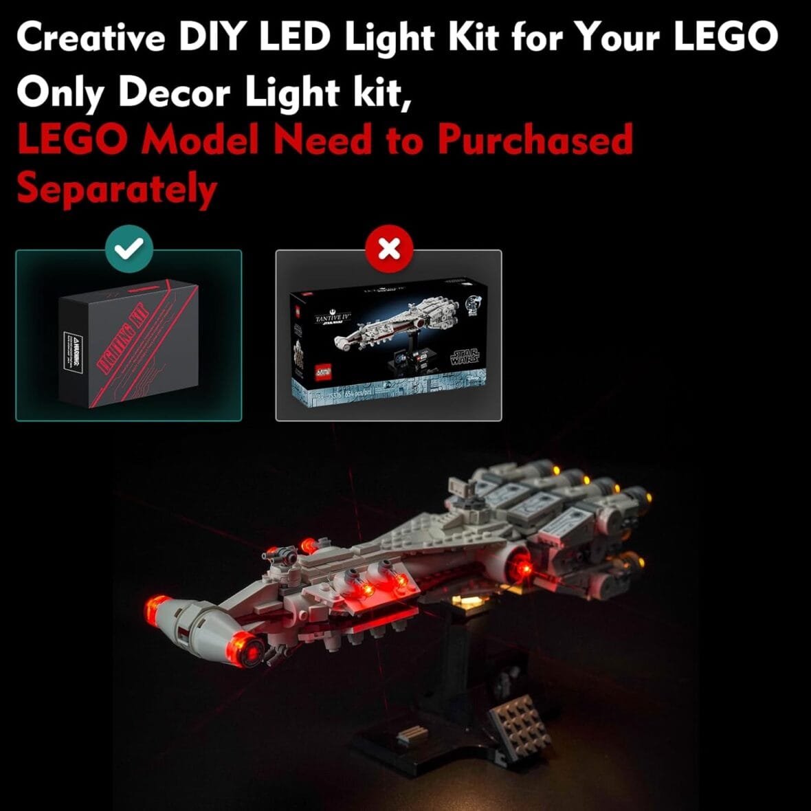 Lego Tantive IV Starship Light Kit
