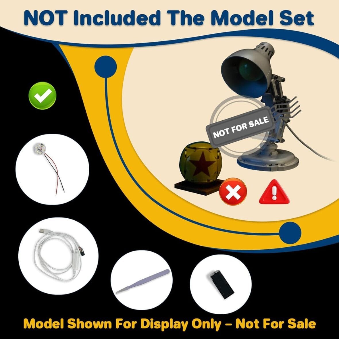 LocoLee LED Light Set for Lego Luxo Jr