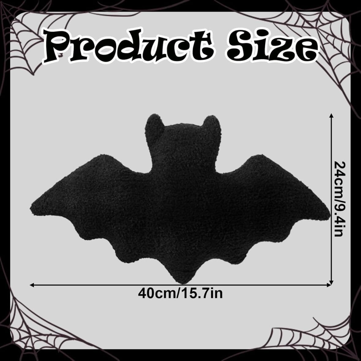 MOMAHUA Halloween Black Bat Plush Toy