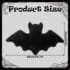 MOMAHUA Halloween Black Bat Plush Toy