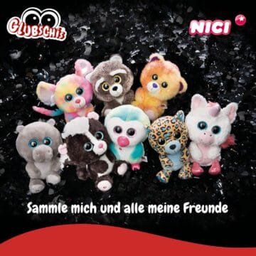 Nici Glubschis Baako Bat Plush Keyring