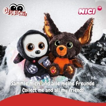 NICI Halloween GLUBSCHIS Soft Toy - Black