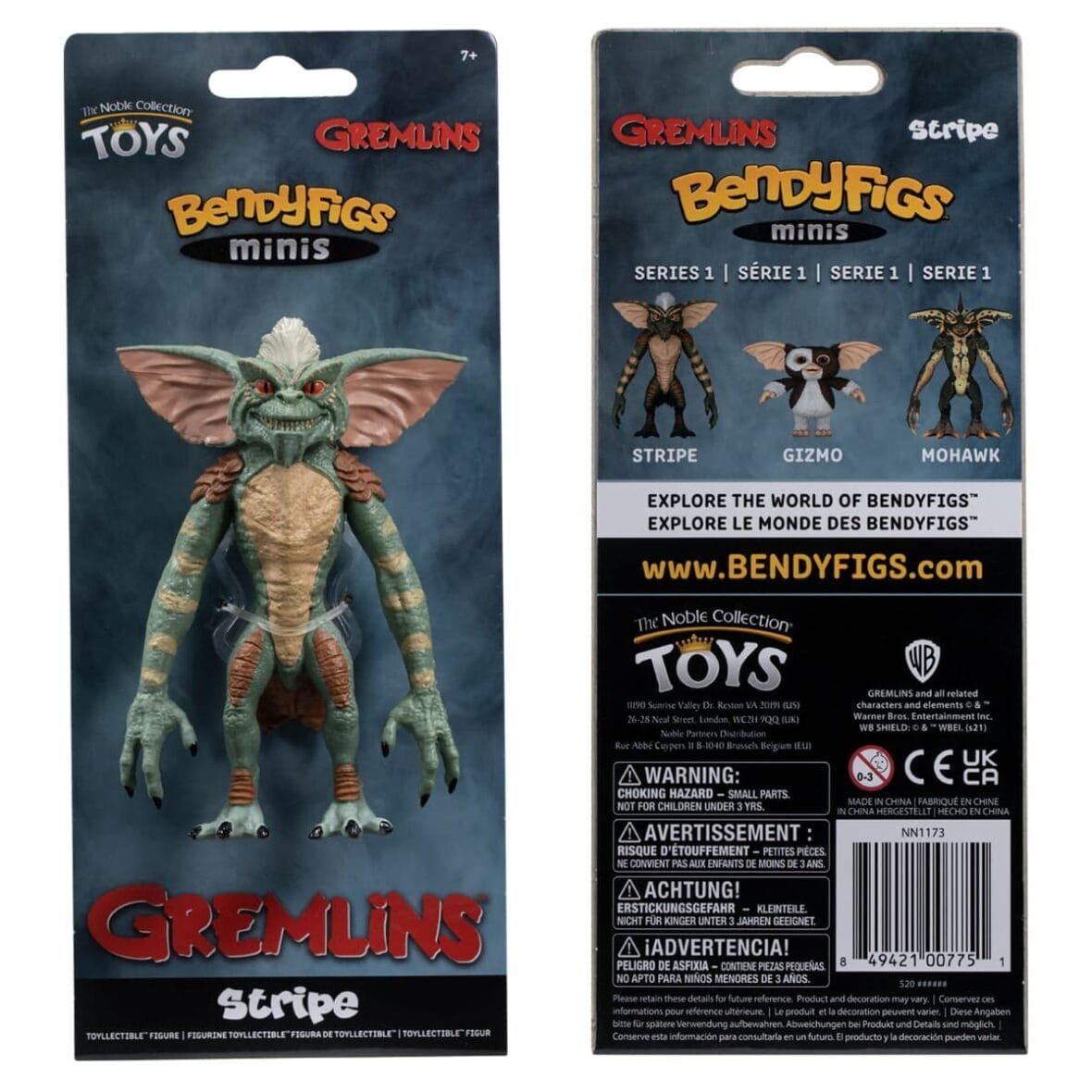 Noble Collection Gremlins Stripe Bendyfig