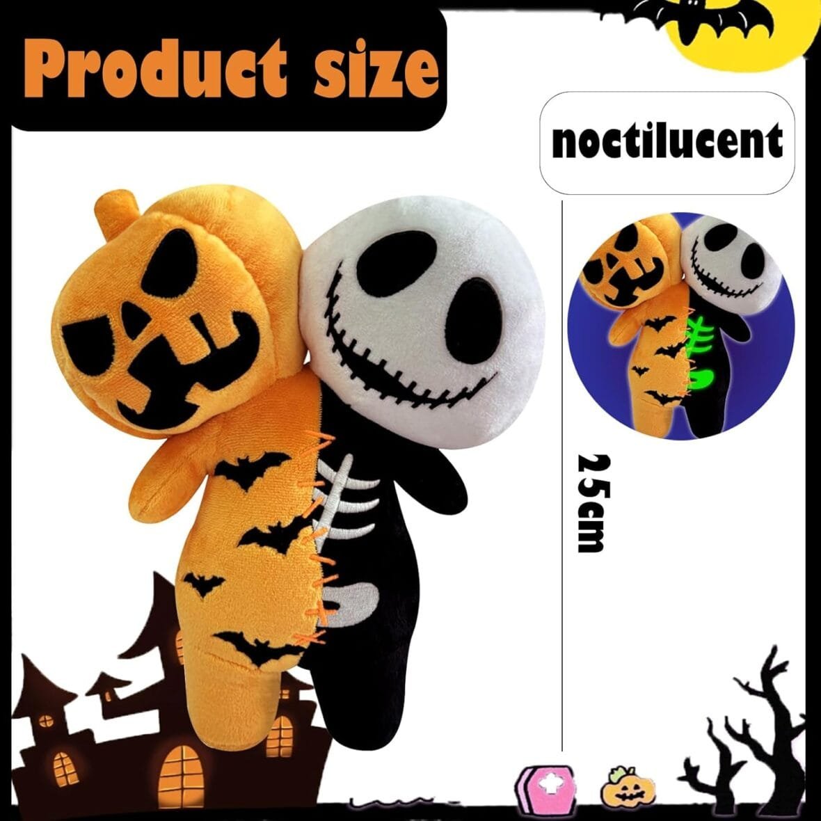 POPOYU Halloween Ghost Plush Pillow Toy