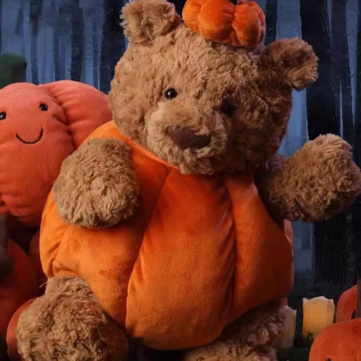 Pumpkin Bear Plush Toy for Halloween