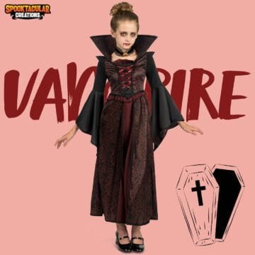 Royal Vampire Costume Set for Girls