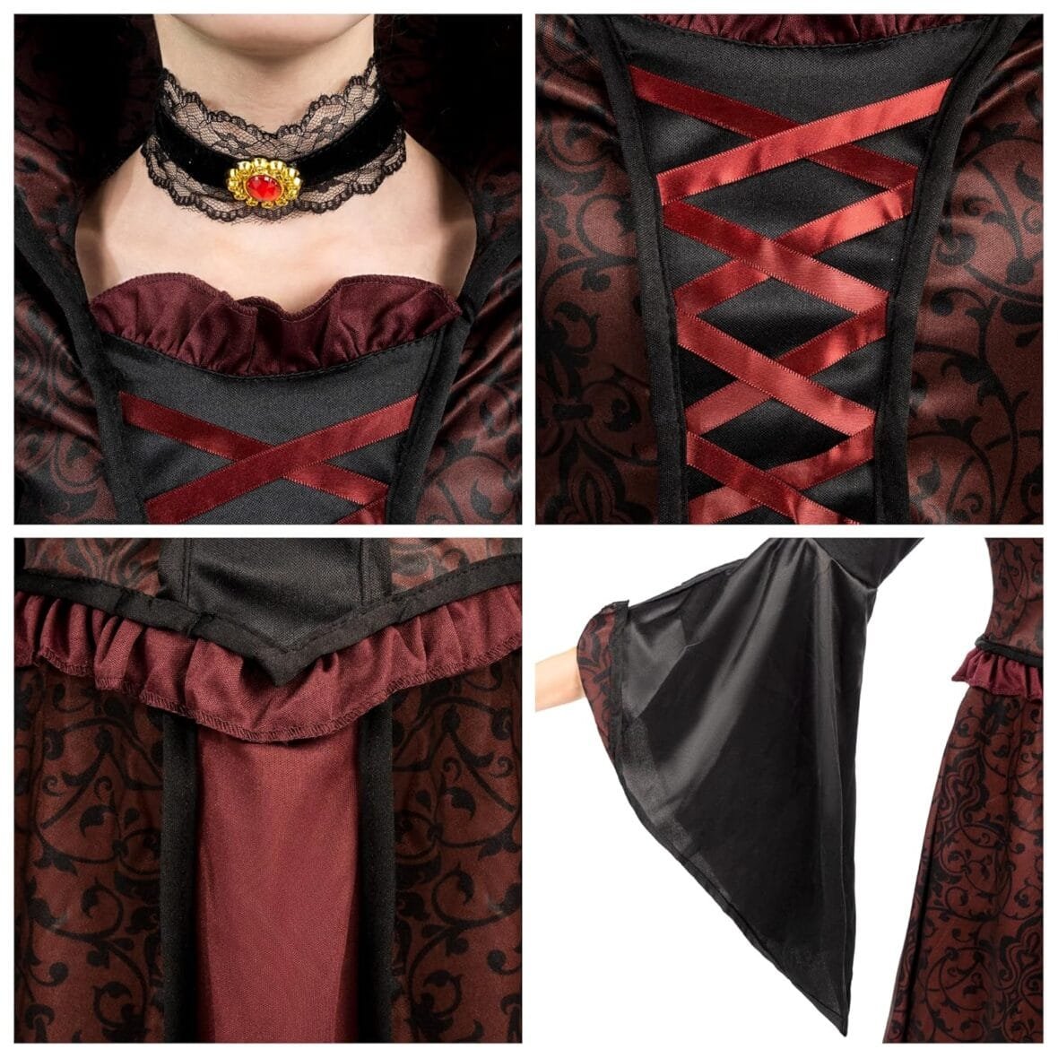 Royal Vampire Costume Set for Girls