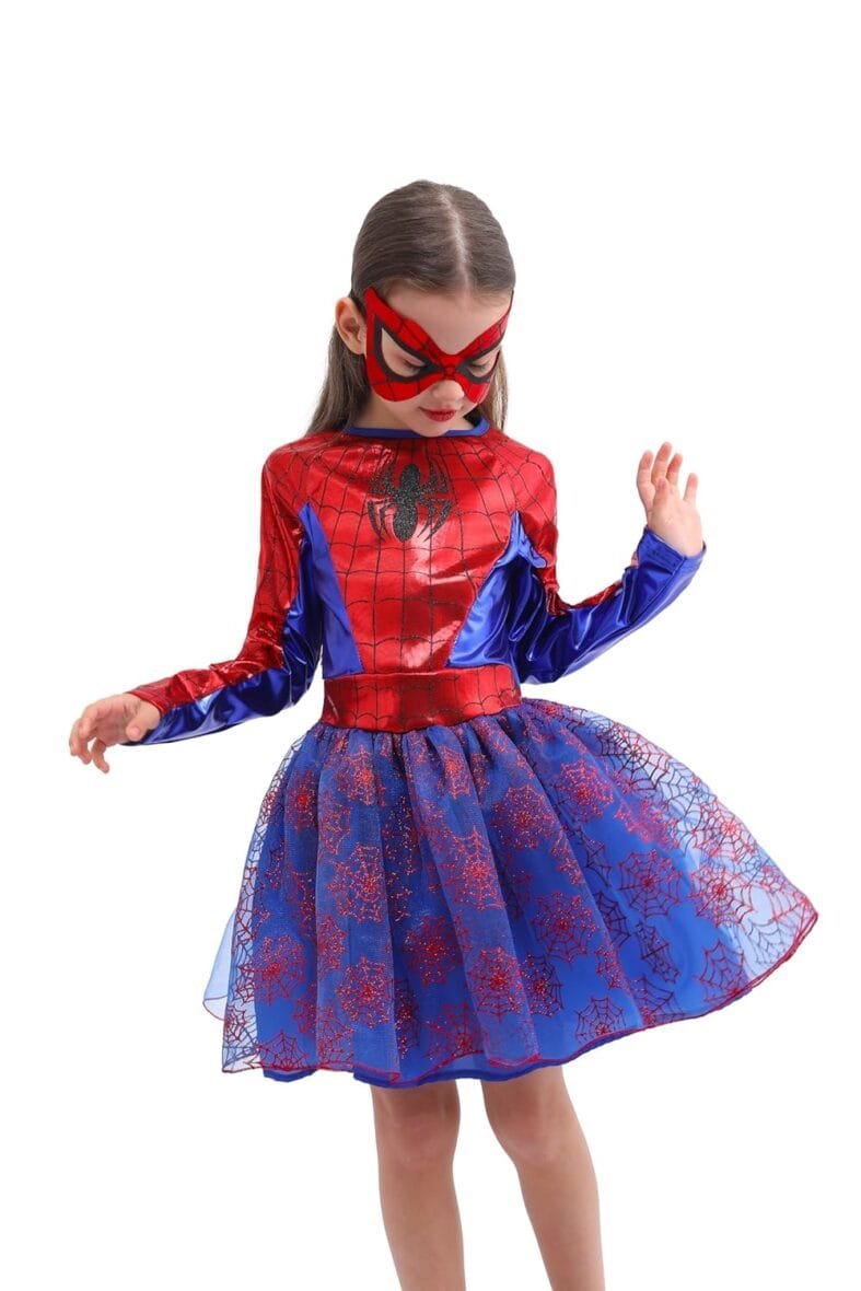 Webeasy Girls Spider Costume with Mask