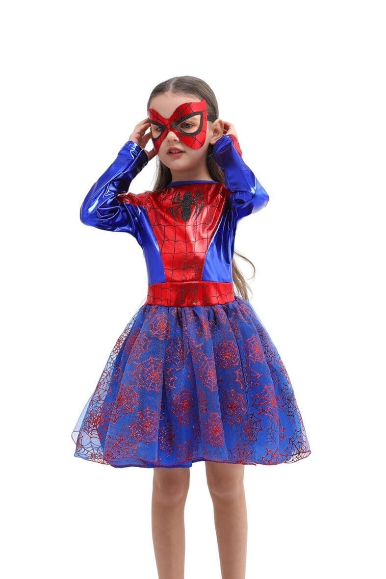 Webeasy Girls Spider Costume with Mask