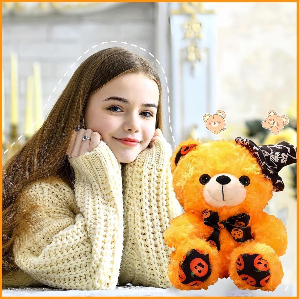 Yayafunfun Halloween Teddy Bear Plush Toy