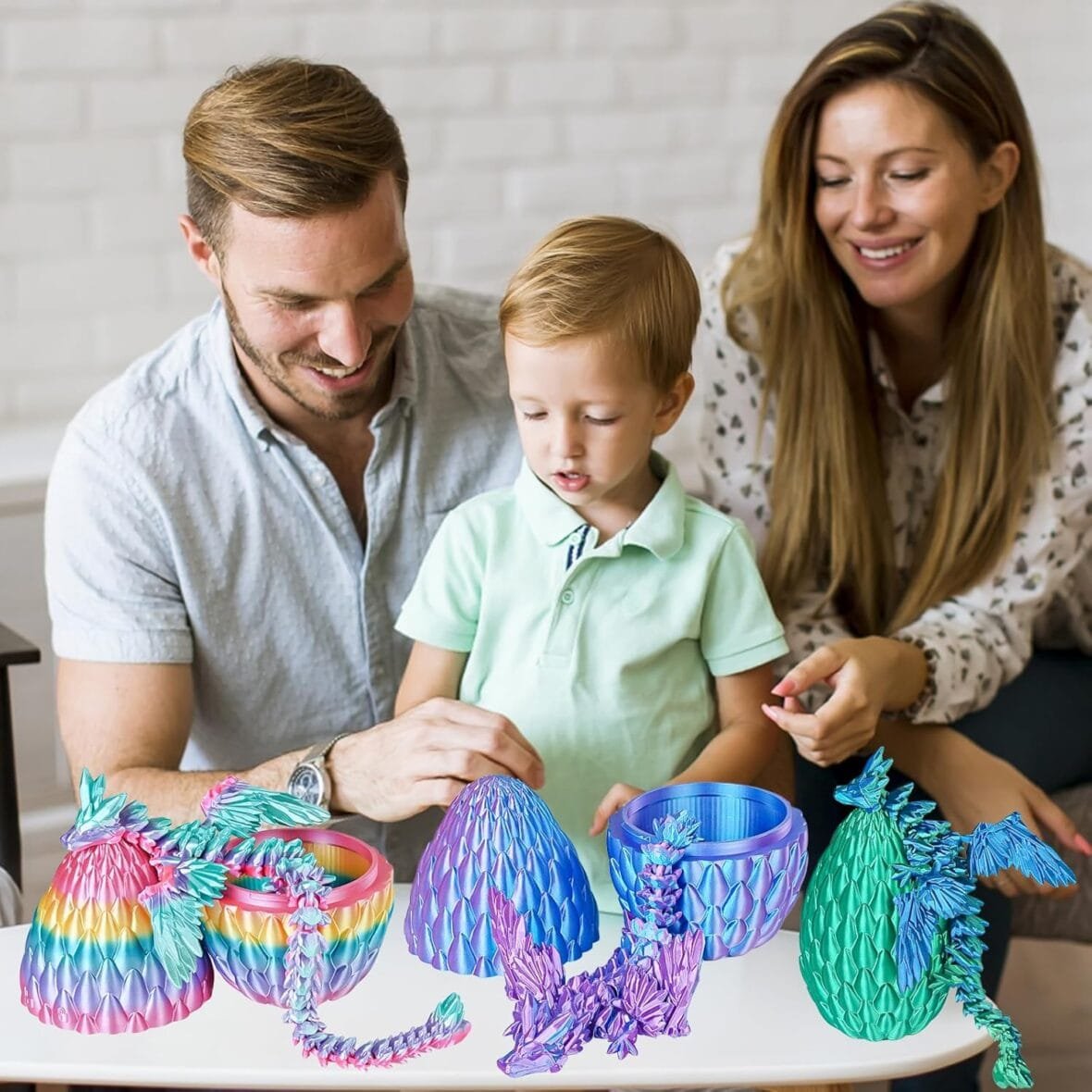 3D Printed Winged Dragon Surprise Egg Toy