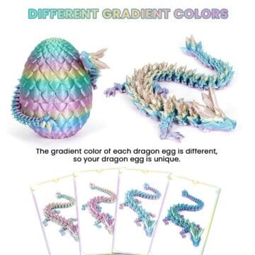 Articulated 3D Printed Dragon in Egg