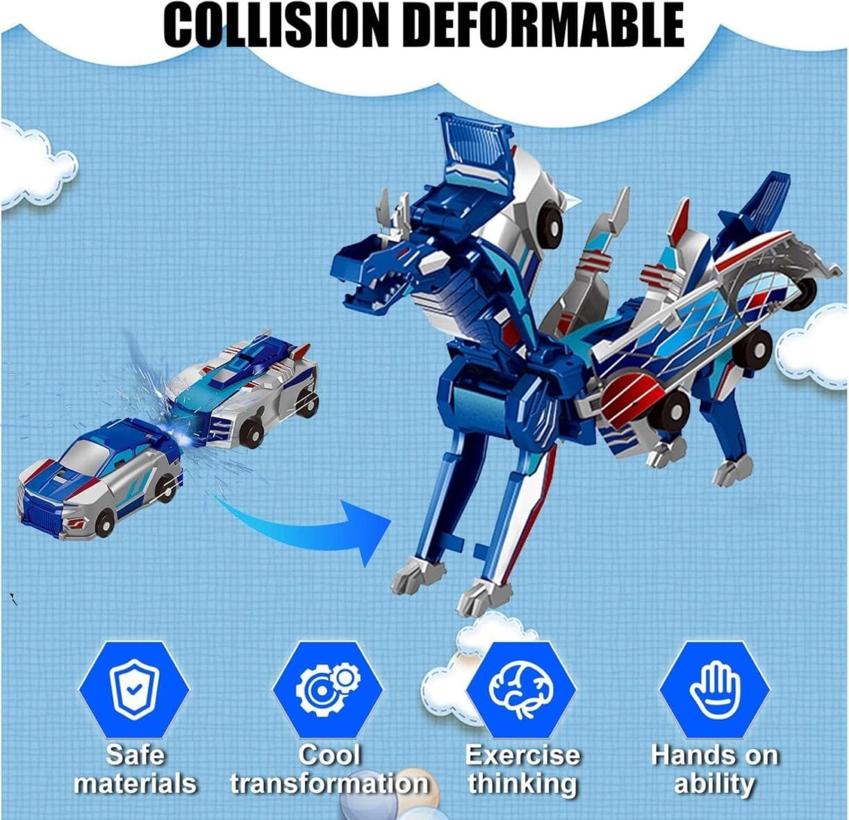 Felly Dragon Transforming Car Robot Toy