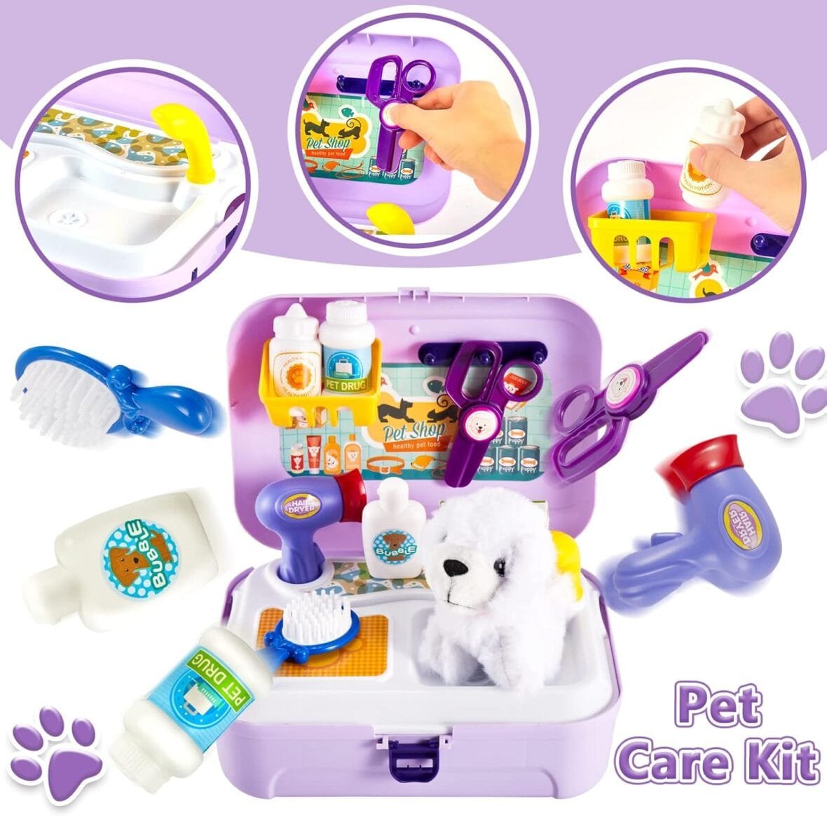 HERSITY Kids Vet Kit Pet Care Set