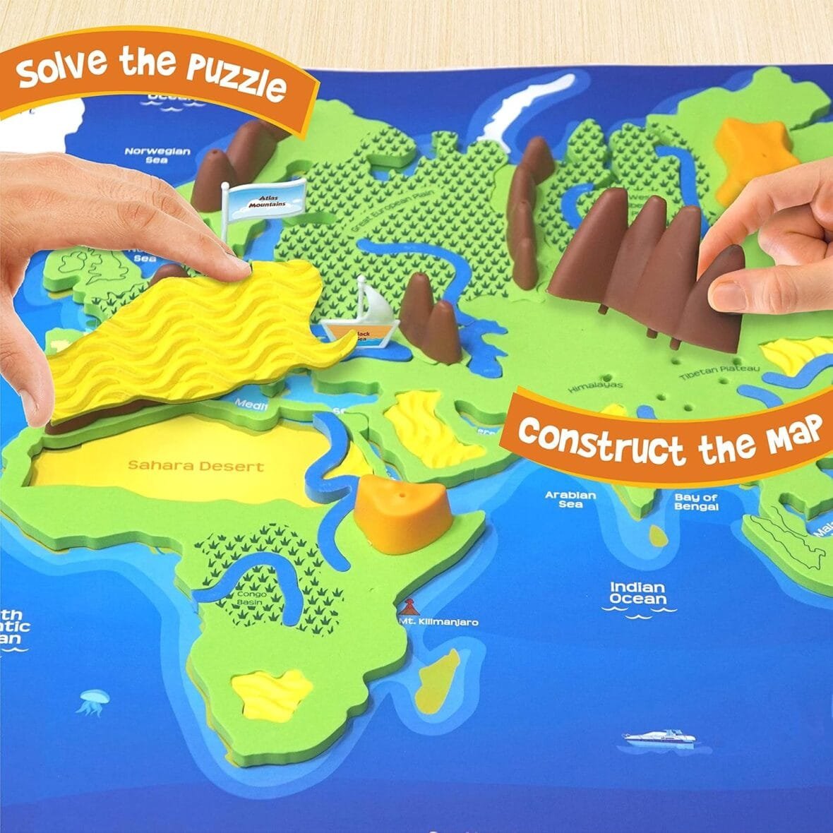 Imagimake 3D World Puzzle for Kids