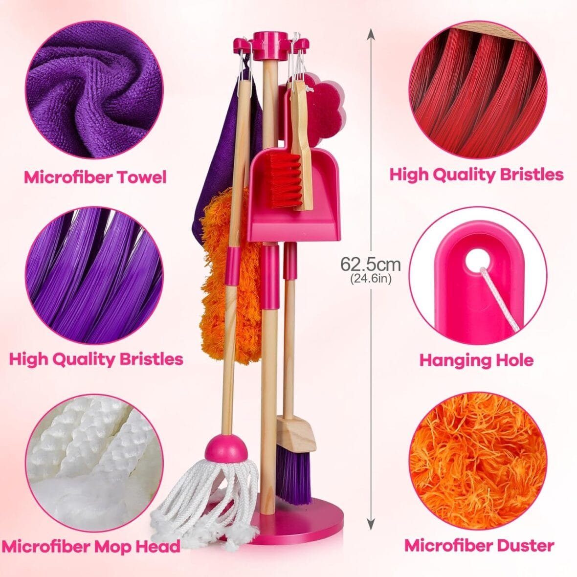 MASTERTOP 8-Piece Kids Cleaning Set