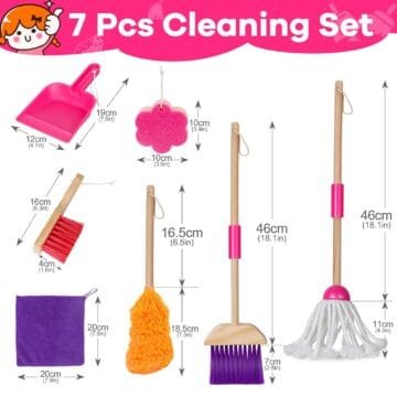MASTERTOP 8-Piece Kids Cleaning Set