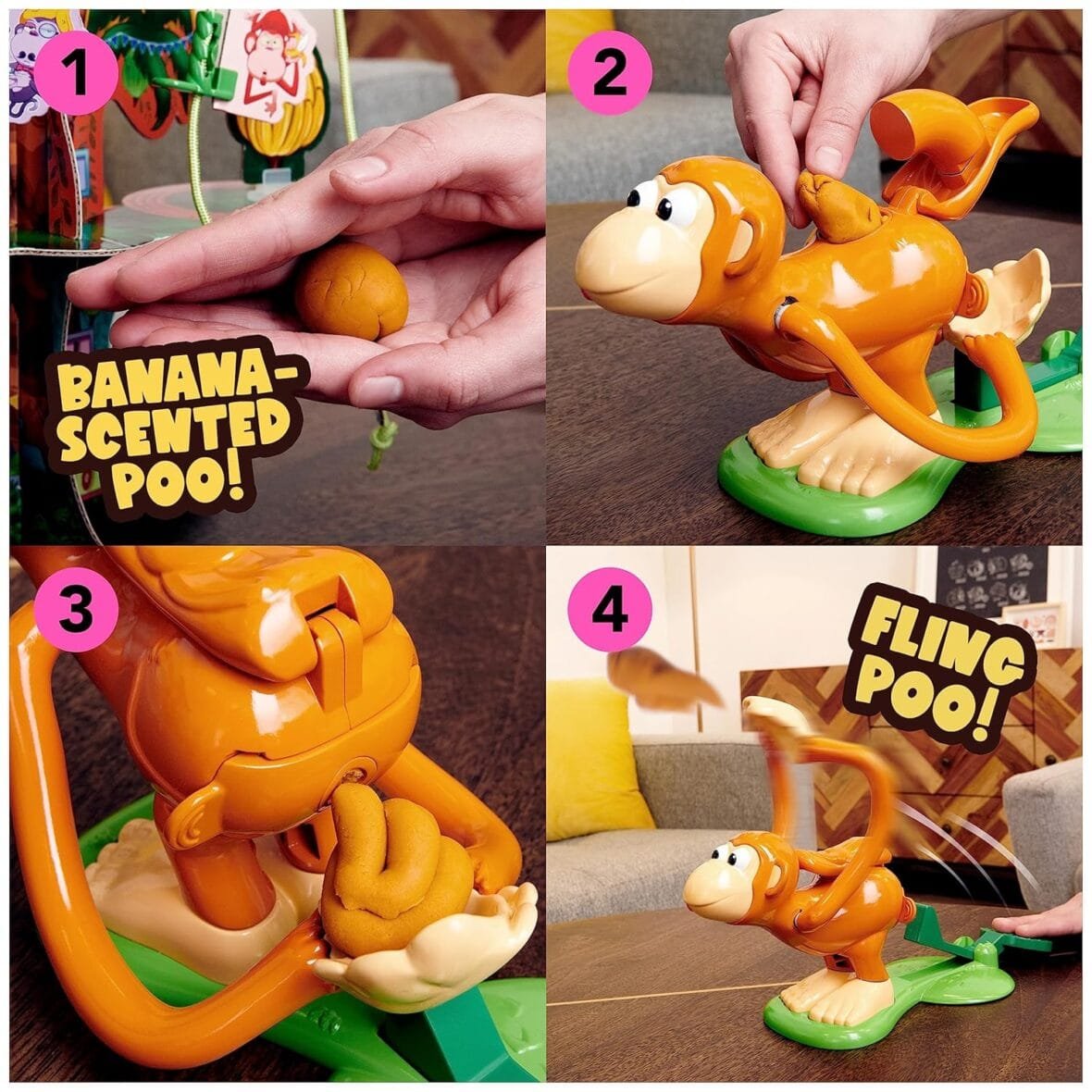 Monkey See Monkey Poo Game for Kids