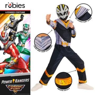 Power Rangers Cosmic Fury Black Ranger Costume